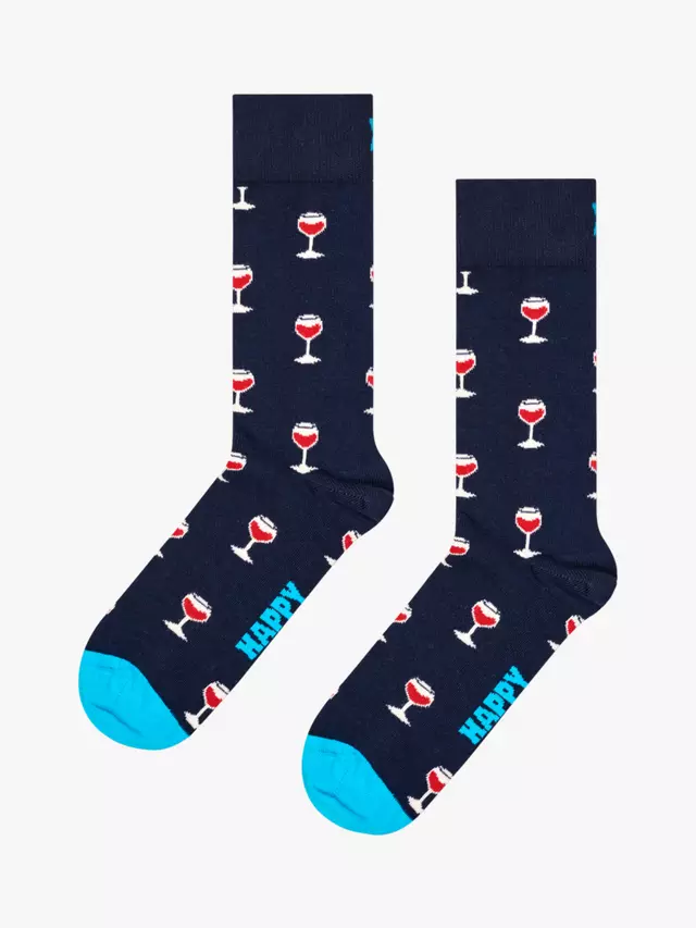 

Носки Happy Socks Glass of Wine, цвет navy/multi