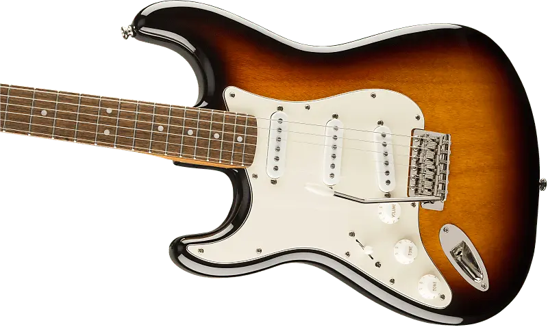 

Squier Classic Vibe '60s Stratocaster для левой руки, накладка на гриф Laurel, 3 цвета Sunburst 0374015500