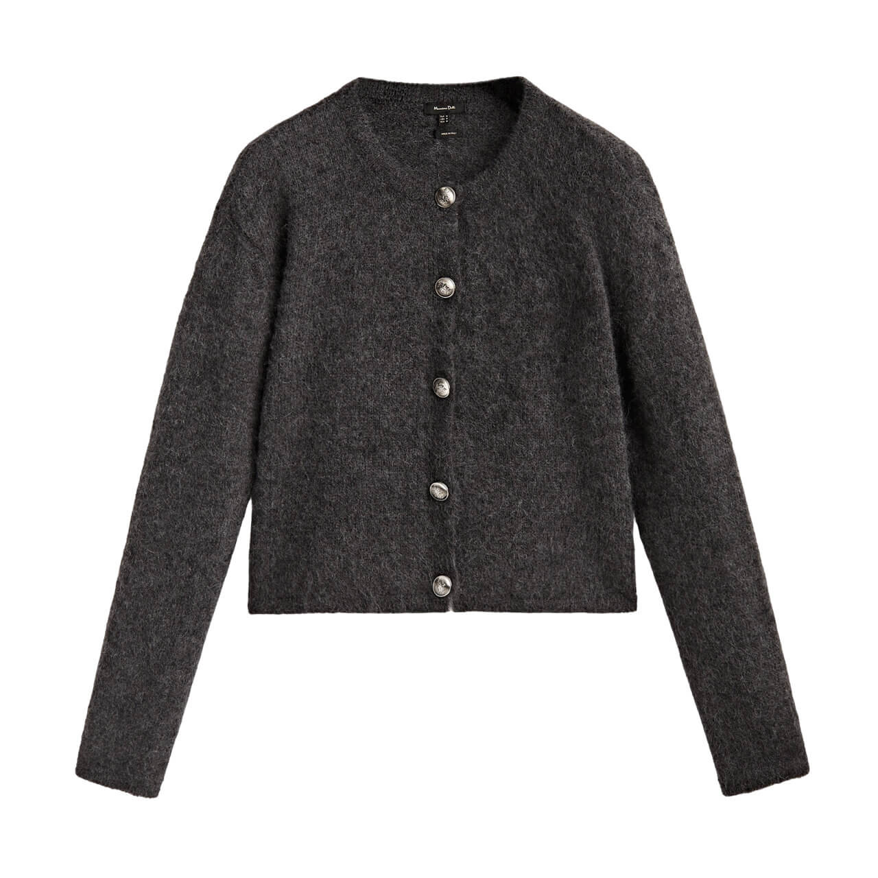 

Кардиган Massimo Dutti Knit, серый