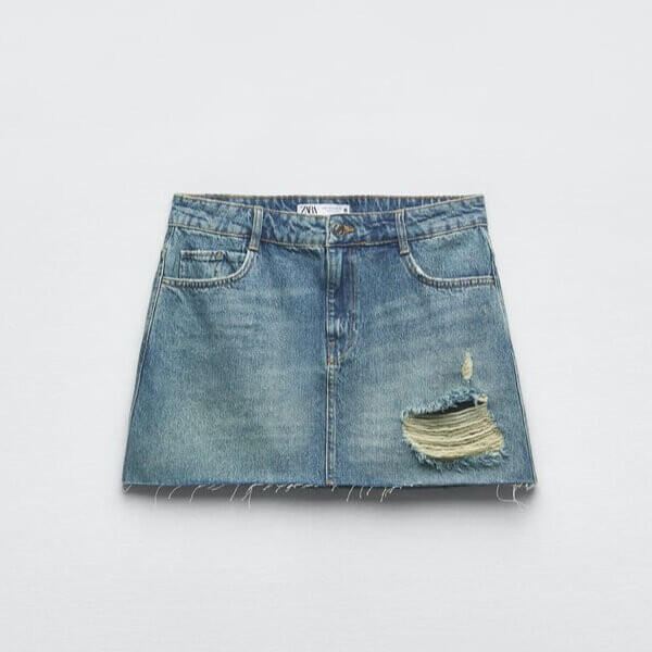 

Юбка Zara Z1975 Denim Mini, синий