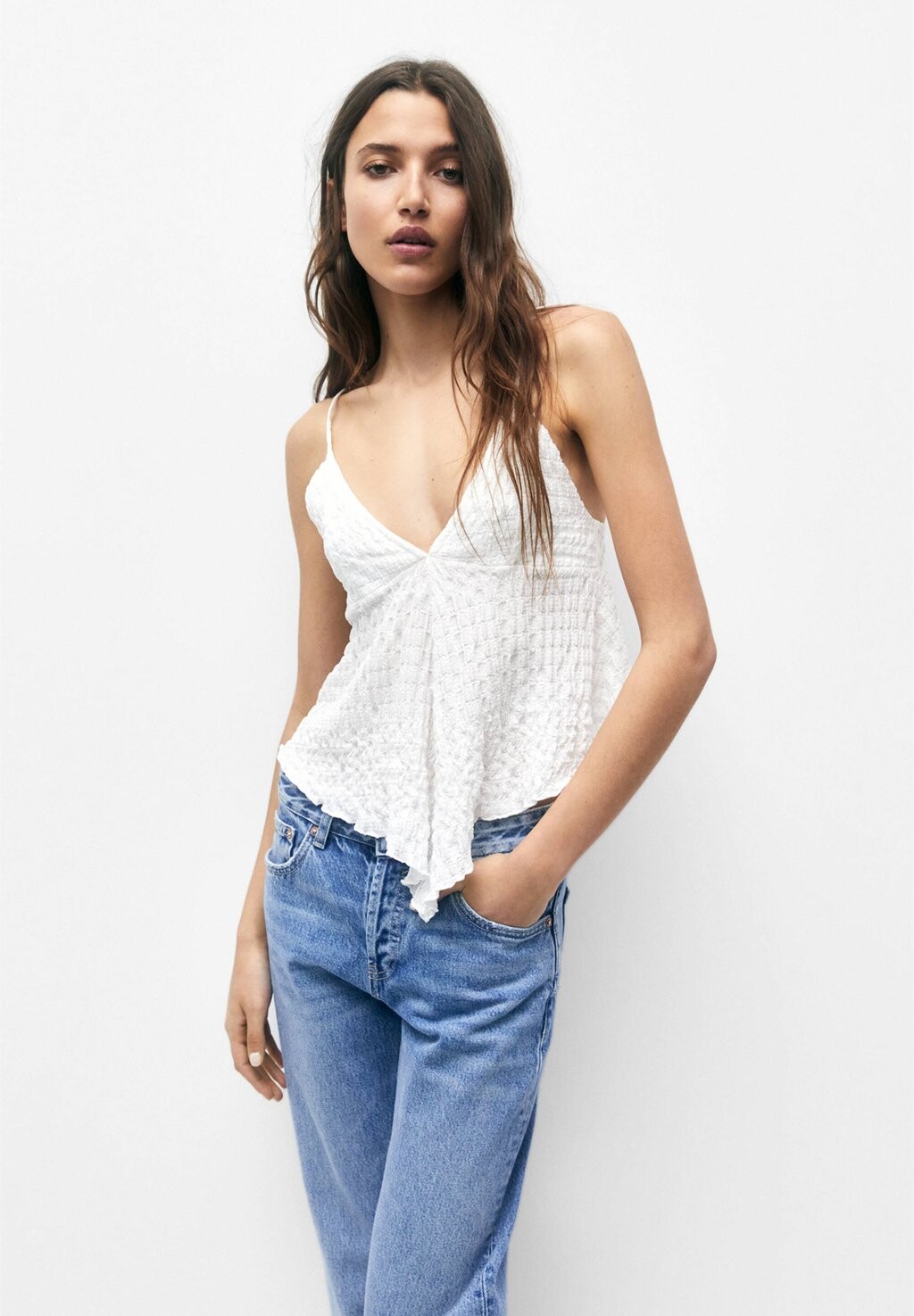 

Топ PULL&BEAR, белый