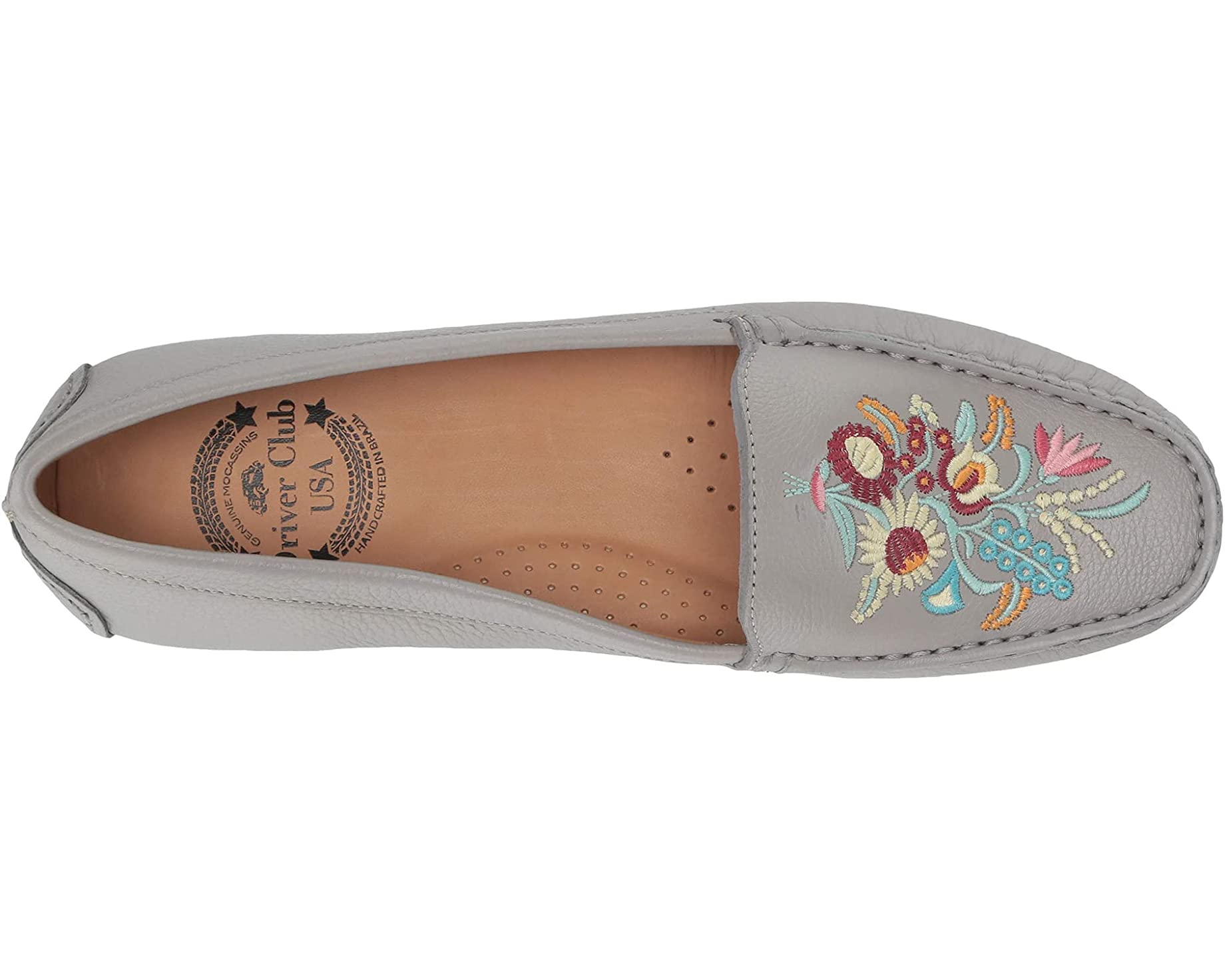 

Лоферы Women's Leather Made in Brazil Nashville Loafer Driver Club USA, ясень зернистый