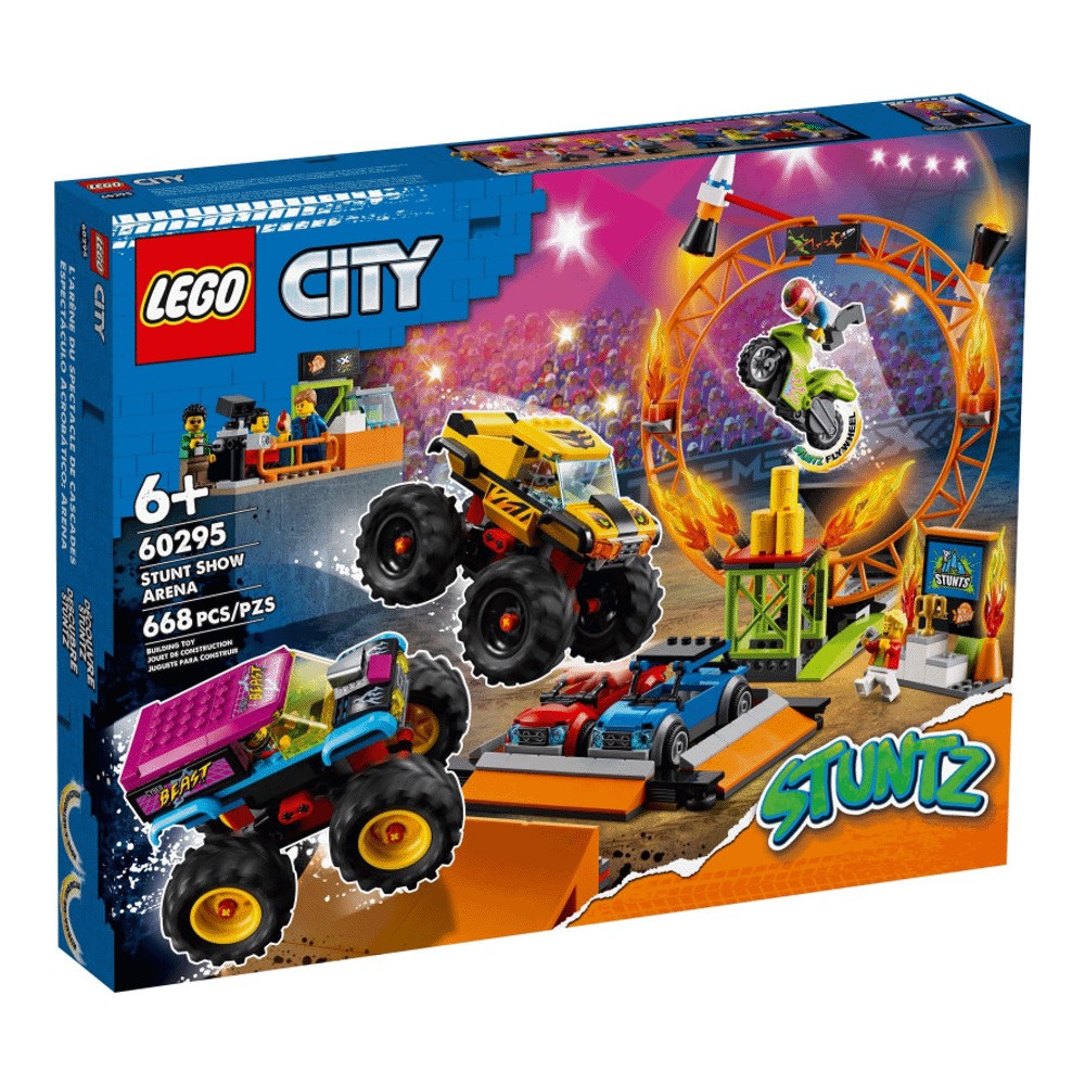Конструктор LEGO City 60295 Арена для шоу каскадёров конструктор lego city трюковая арена двойная петля 60339