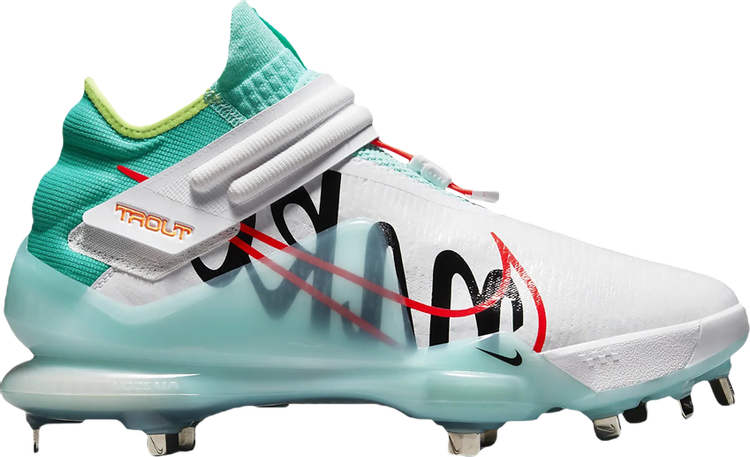 Nike Force Zoom Trout 7 White/Black/Turbo Green/Aurora Green