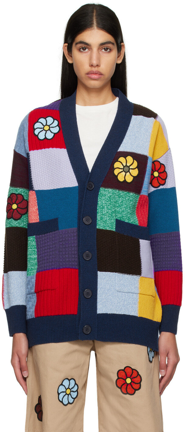 

1 Многоцветный лоскутный кардиган Moncler JW Anderson Moncler Genius, Черный