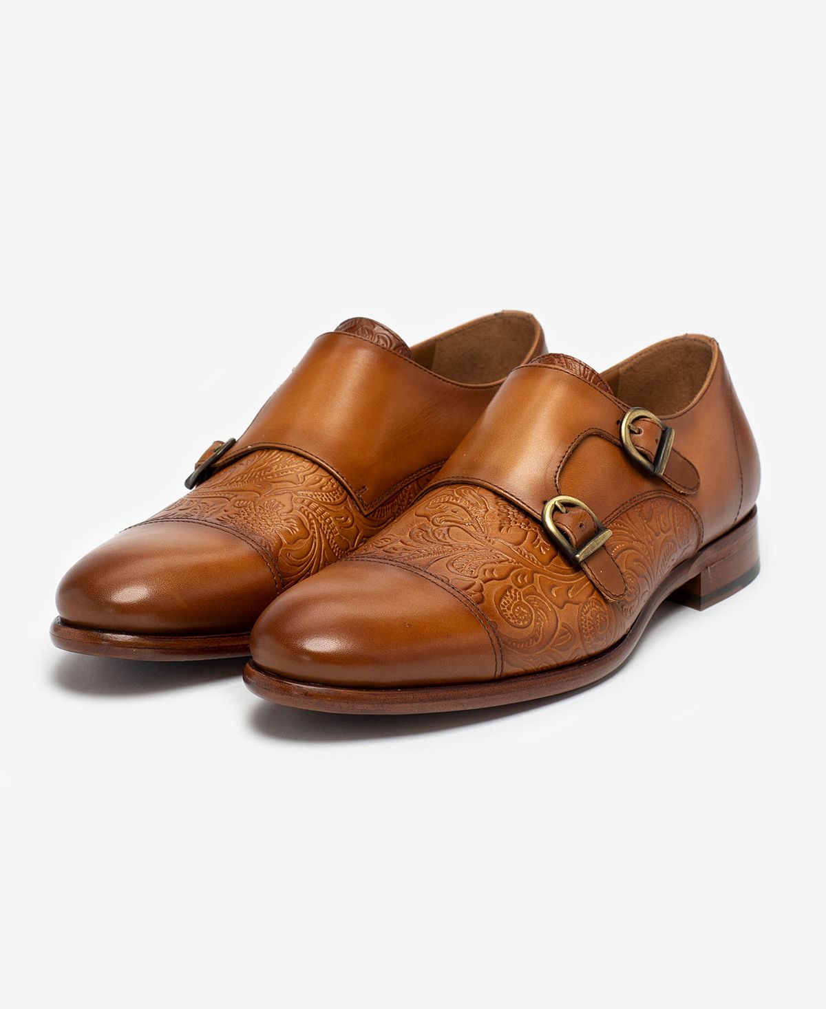 цена Мужские модельные туфли lucca с тиснением и цветочным принтом на ремешках из кожи Taft, мульти