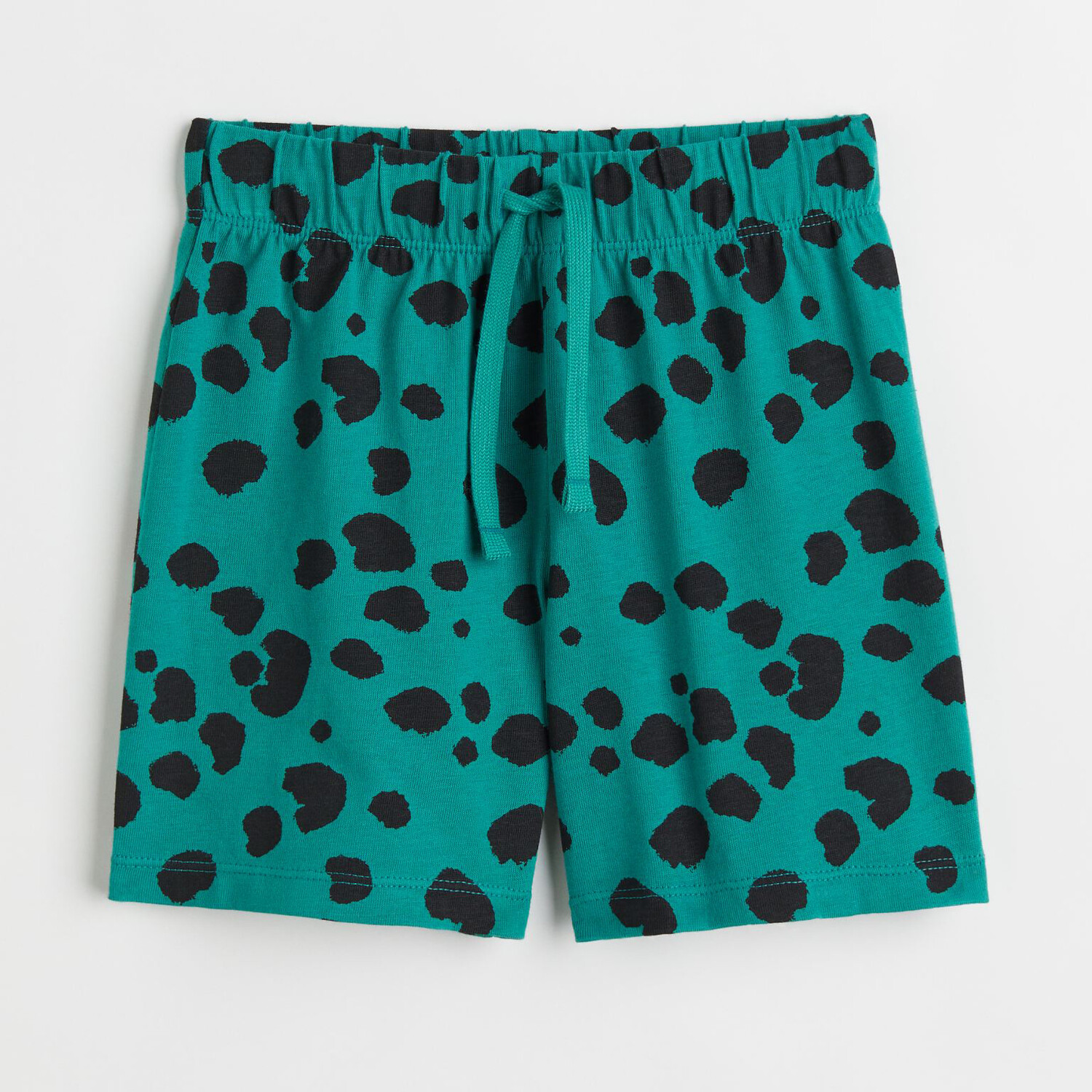 

Шорты из джерси H&M Leopard, темно-зеленый/черный