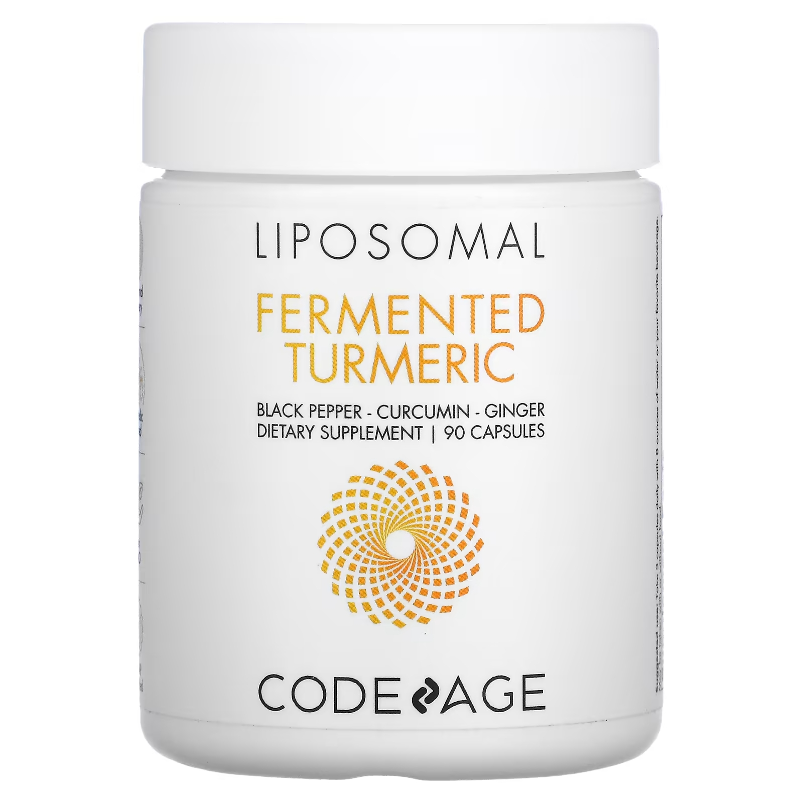Codeage Liposomal ферментированная куркума черный перец куркумин имбирь, 90 капсул codeage liposomal инозит для яичников 120 капсул