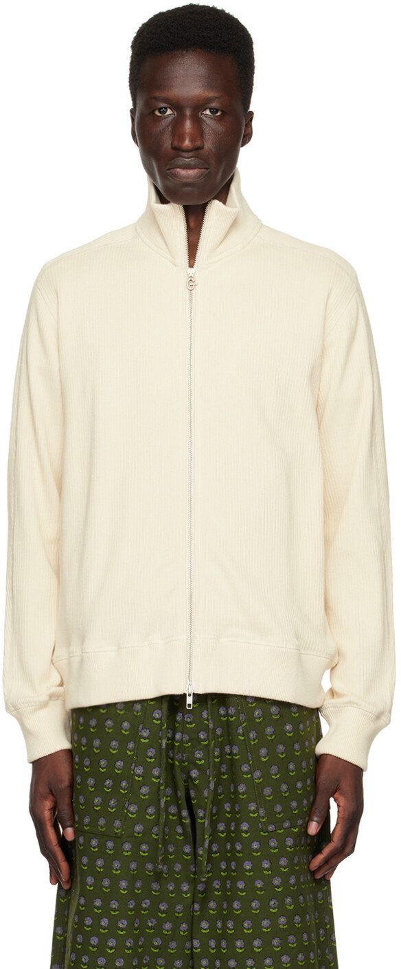

Мягкий свитер Off-White на молнии Gentle Fullness, Серый