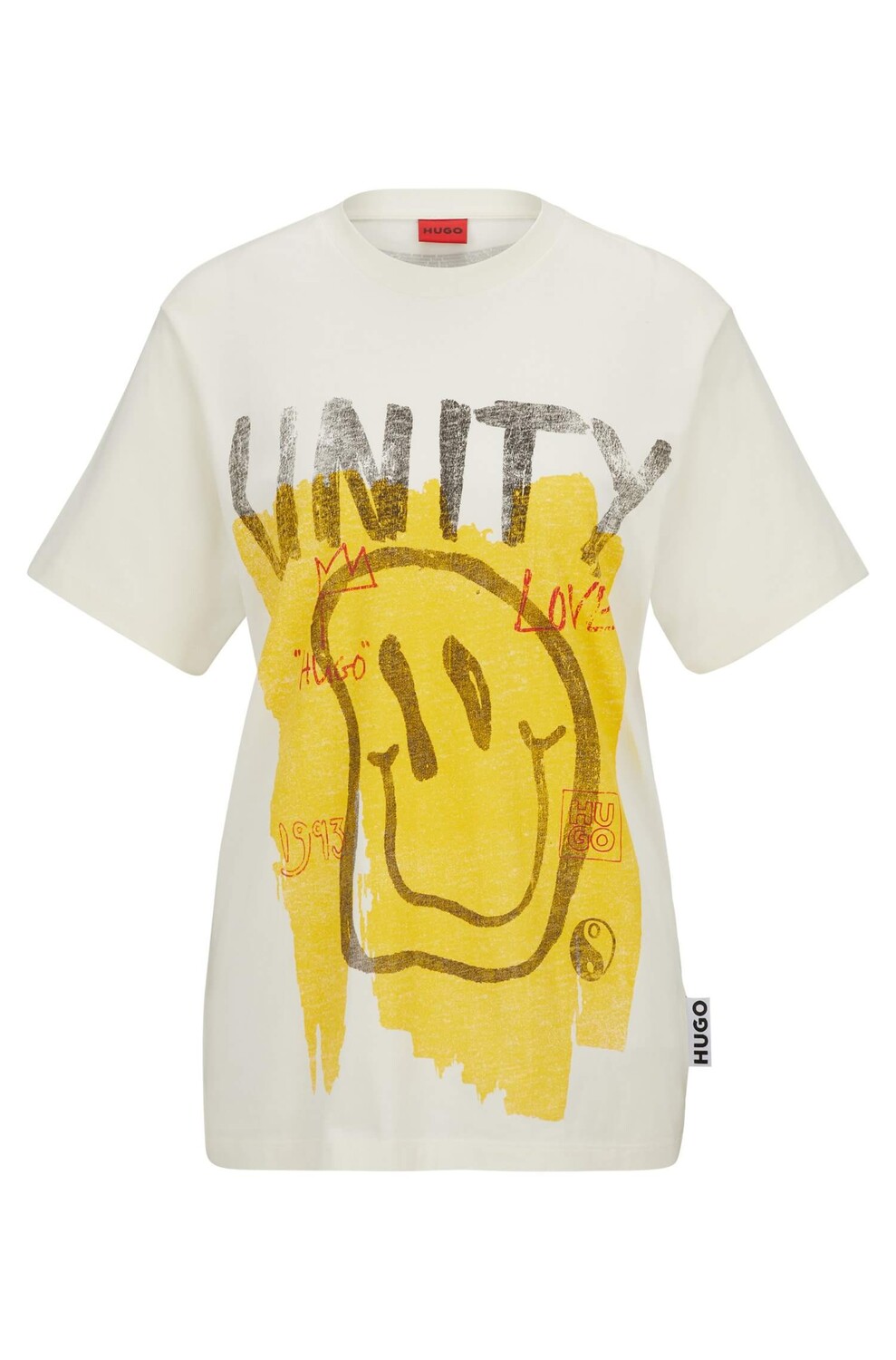 

Футболка Hugo Cotton-jersey With Doodle Motifs, белый
