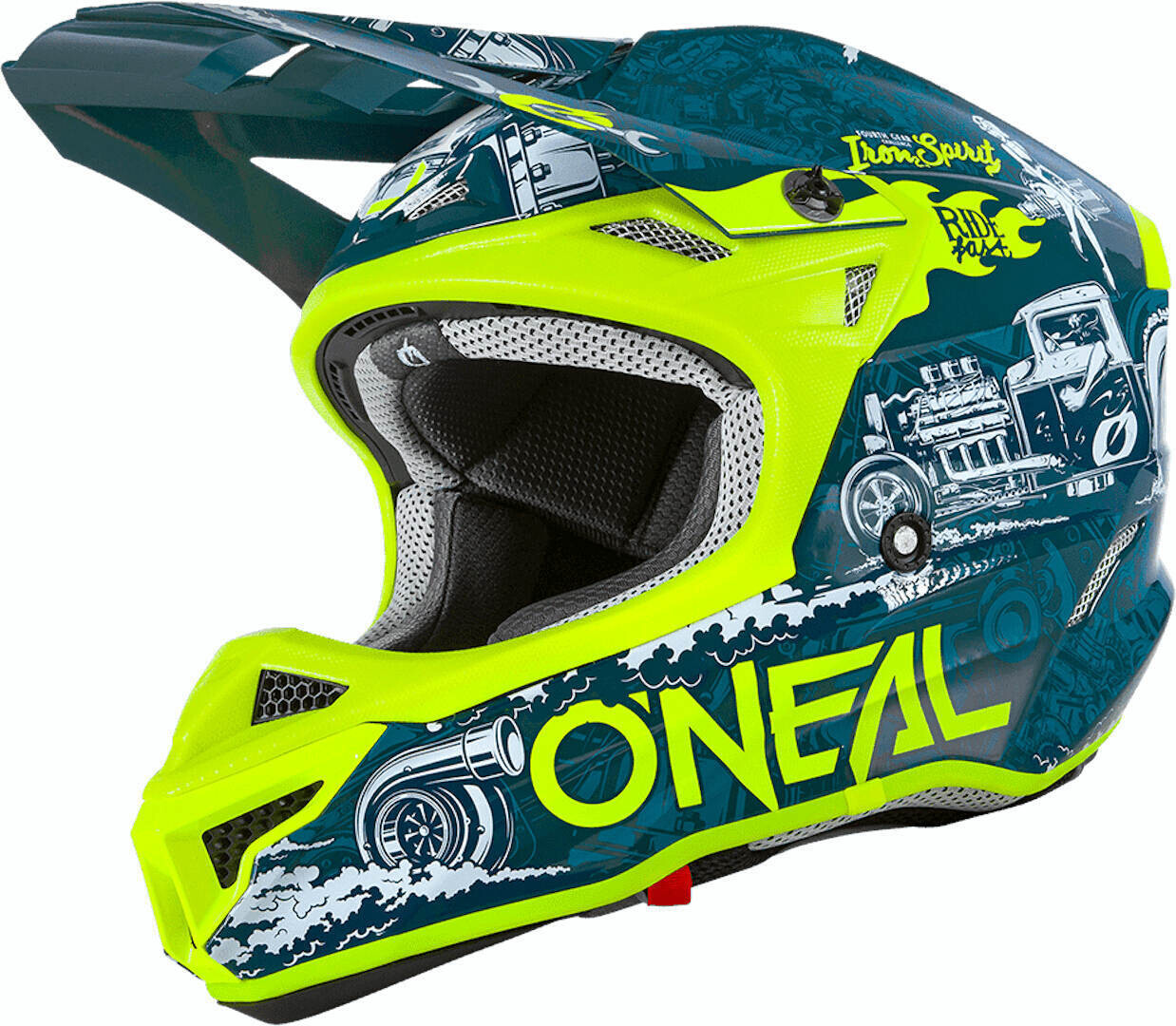 

Шлем Oneal 5Series Polyacrylite HR для мотокросса, синий/желтый