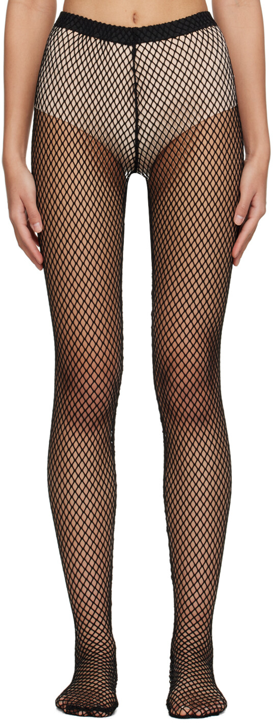 

Черные прозрачные колготки Comme des Garçons