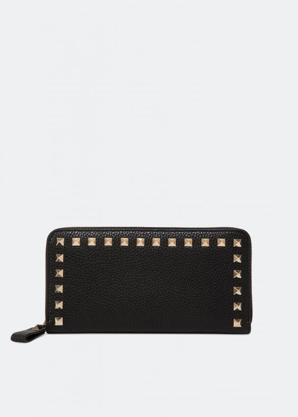 

Кошелек VALENTINO GARAVANI Rockstud zippered wallet, черный