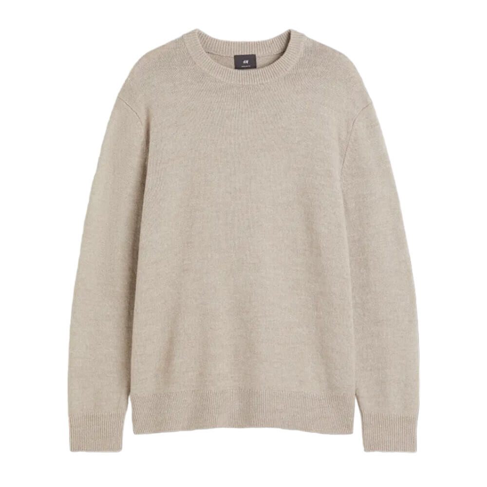 

Свитер H&M Regular Fit Fine-knit, бежевый