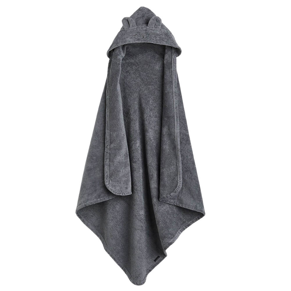 цена Банное полотенце H&M Home With Hood Bear, темно-серый