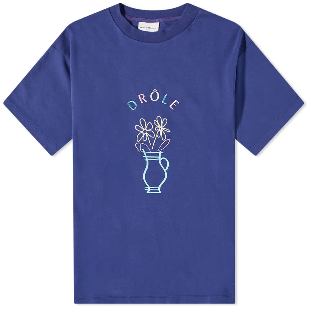 

Футболка Drôle de Monsieur Vase Tee, Синий
