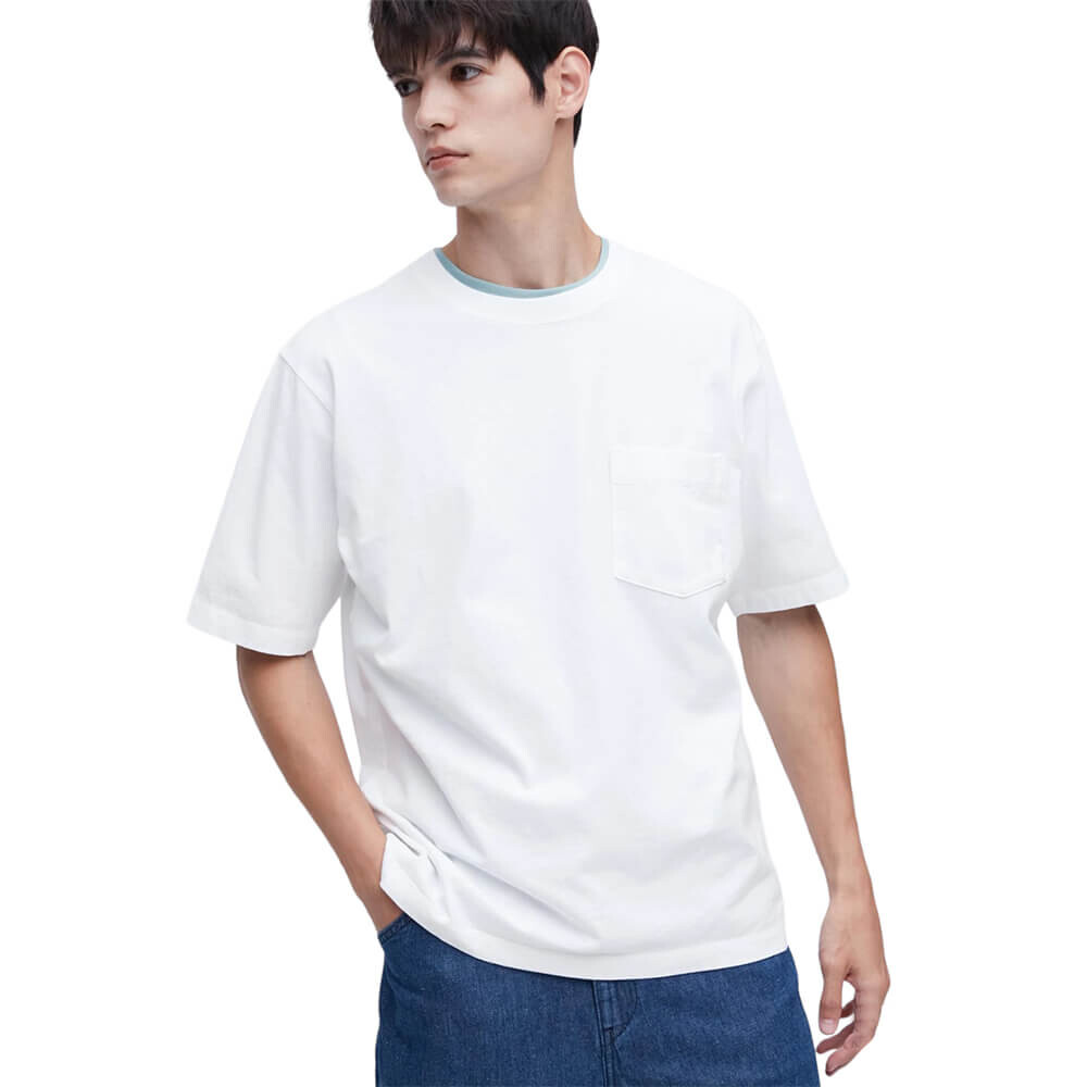

Футболка Uniqlo Oversized Crew Neck Half-Sleeve, белый