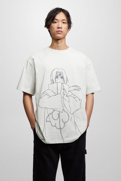 

Белая футболка Наруто PULL&BEAR