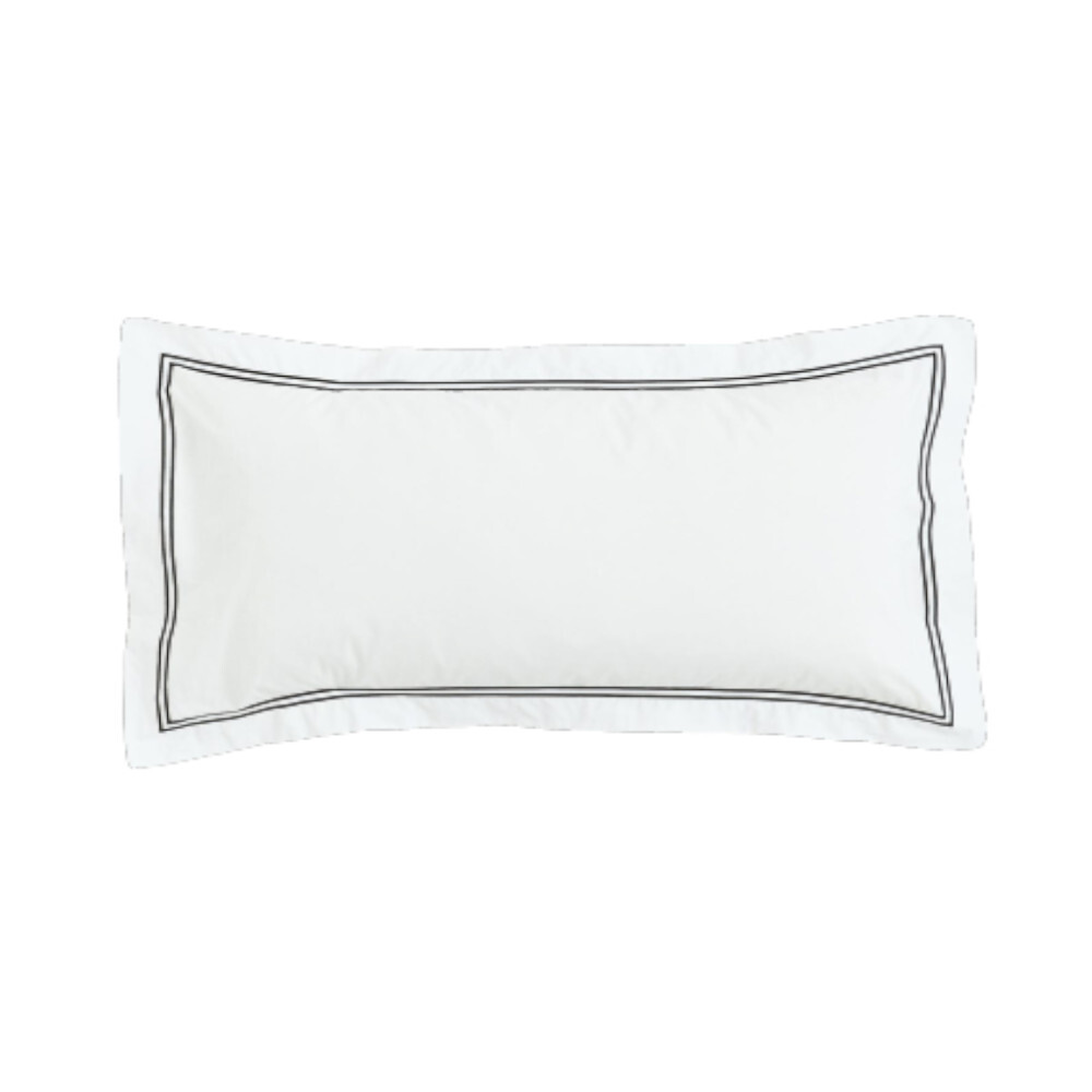 

Наволочка с вышивкой H&M Home Cotton, белый/черный