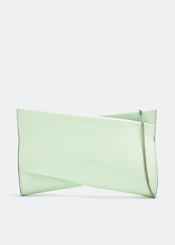 

Клатч CHRISTIAN LOUBOUTIN Loubitwist small clutch, зеленый