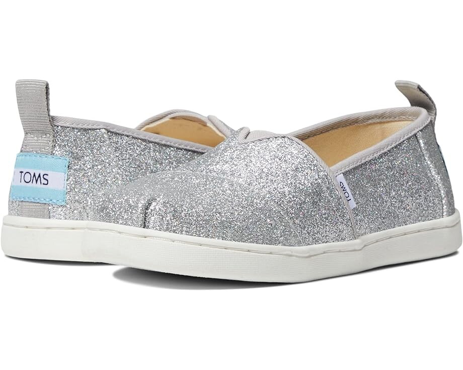 Лоферы Toms Alpargata Espadrille, цвет Silver Iridescent Glimmer