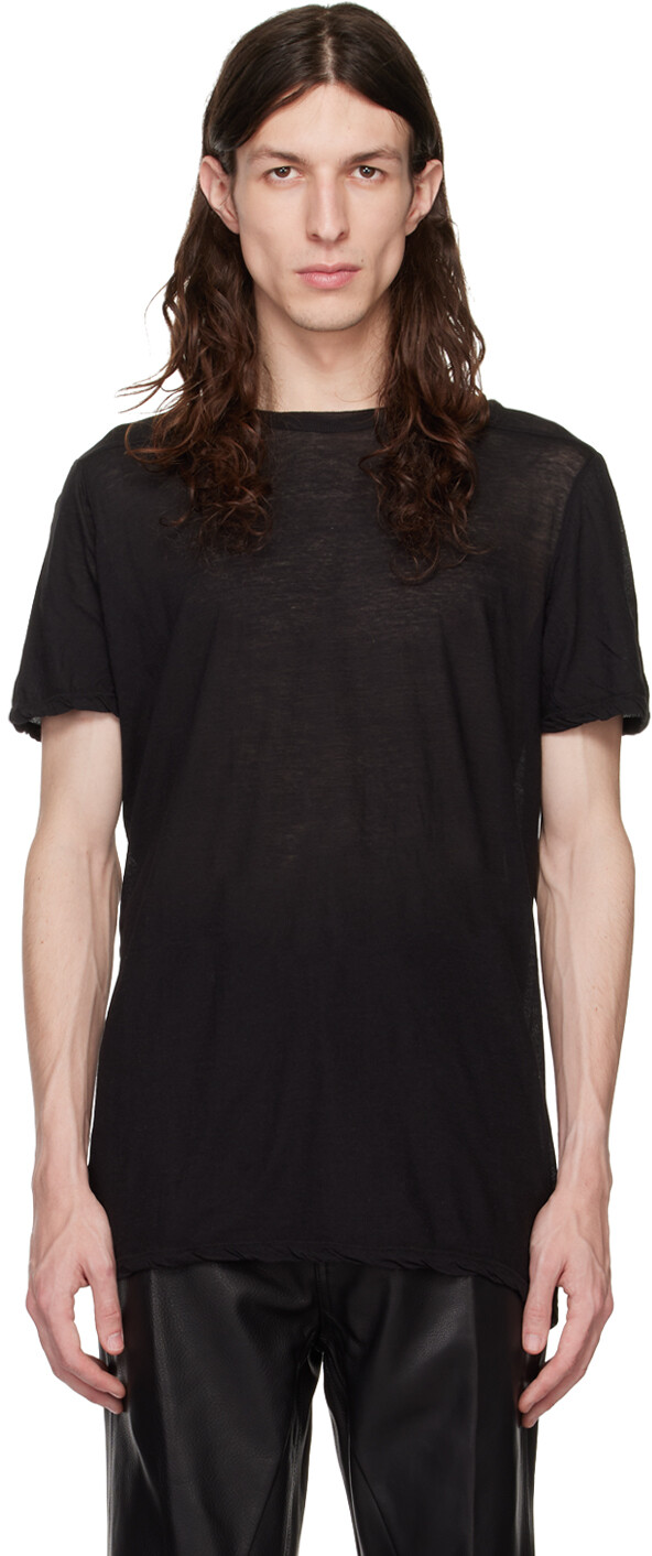

Черная футболка Strobe Grid Level Rick Owens, Черный