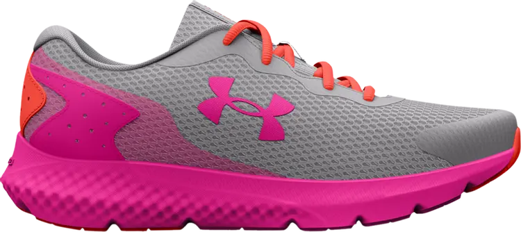 

Кроссовки Under Armour Charged Rogue 3 GS Grey Pink After Burn, серый