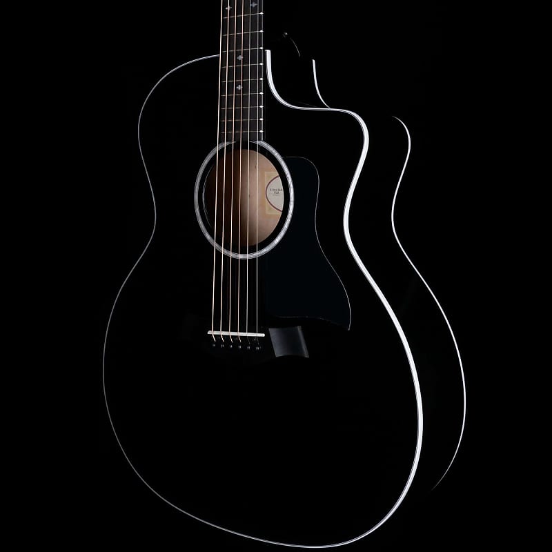 Taylor 214ce-BLK Deluxe Grand Auditorium Acoustic-Electric Sitka Spruce Top Ebony Board Black eco acoustic line wooden diffuser panel 40 40 board sound insulation studio solid acoustic sound absorption low frequency