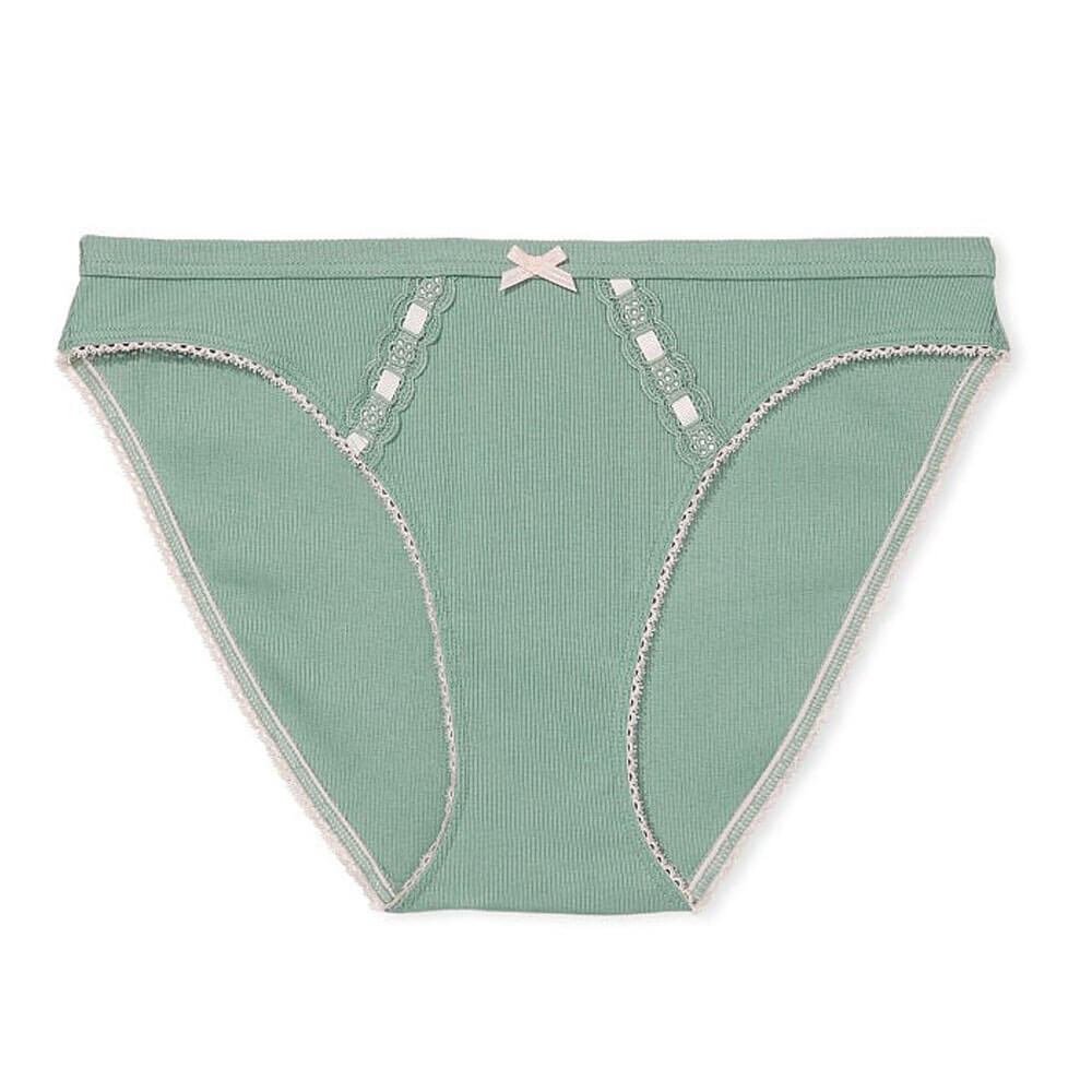 

Трусики-бикини Victoria's Secret Stretch Cotton, сине-зеленый