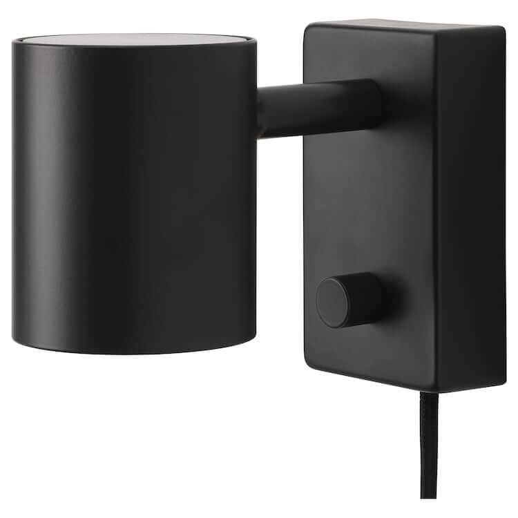 цена Настенный светильник Ikea Nymane, антрацит