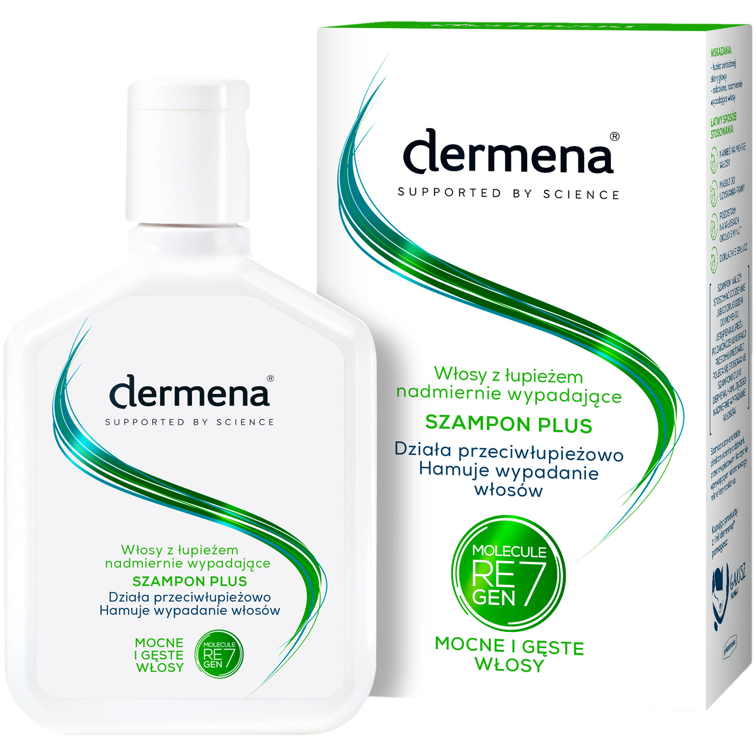 Dermena Plus шампунь против перхоти, препятствующий выпадению волос 200 мл