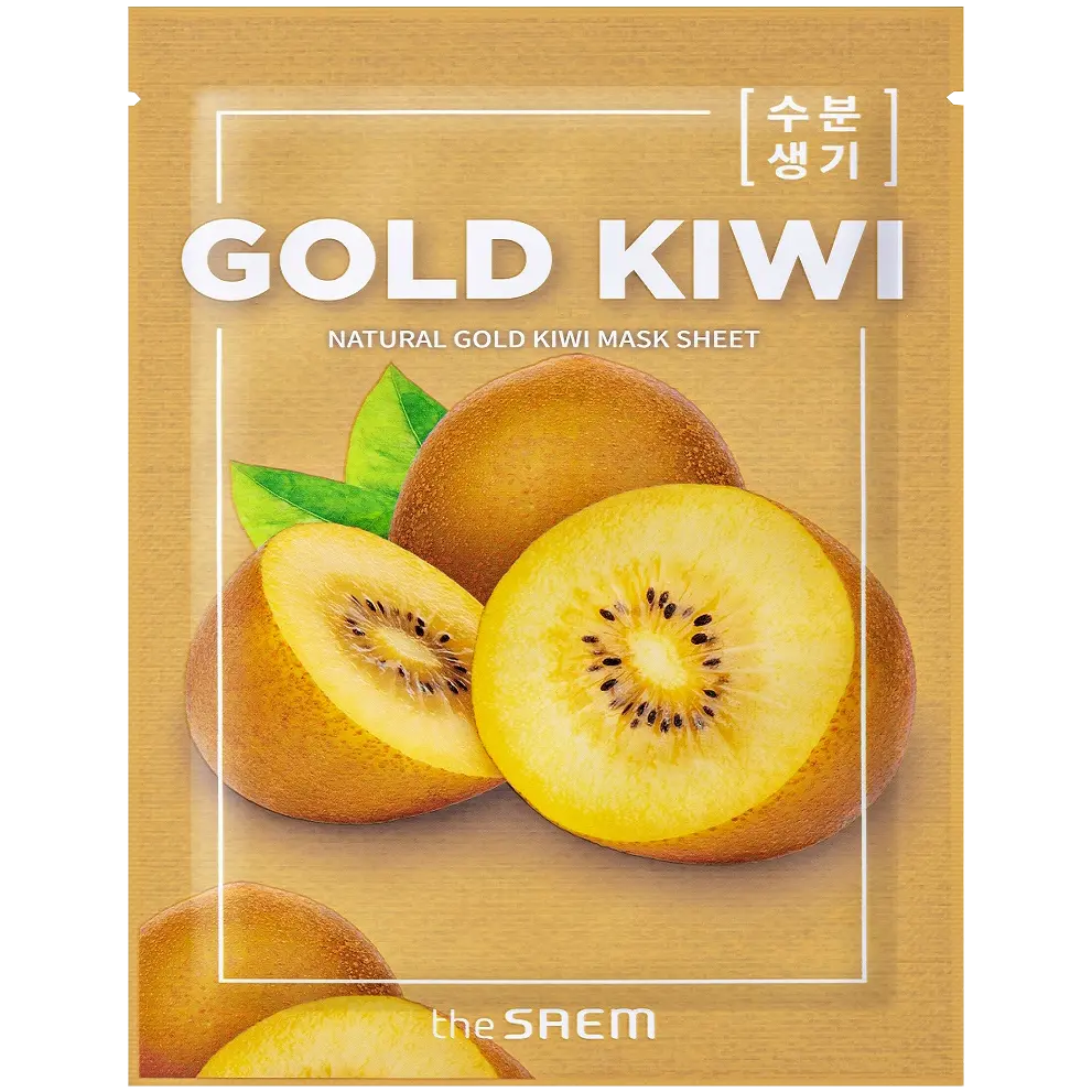 

The Saem Gold Kiwi маска для лица золотой киви, 21 мл