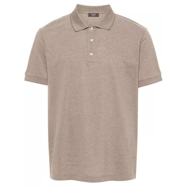

Футболка cotton polo shirt Peserico, коричневый