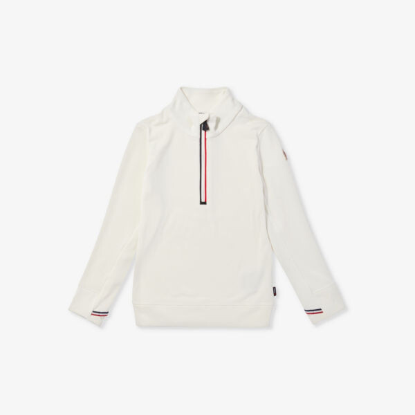 

Толстовка эластичного плетения с высоким воротником Grenoble 6-14 лет Moncler, цвет natural