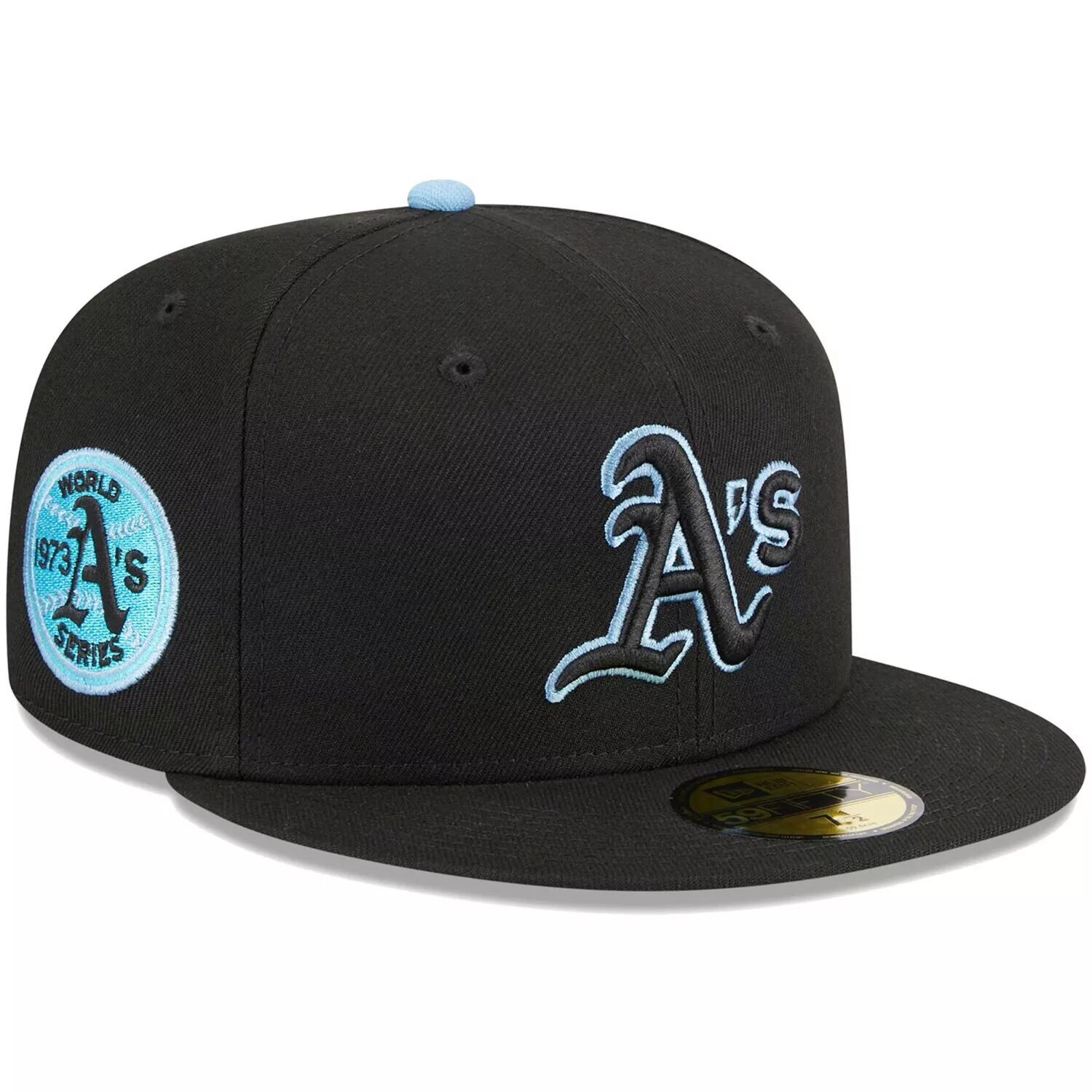 

Мужская облегающая шляпа New Era Black Oakland Athletics пастельного цвета 59FIFTY