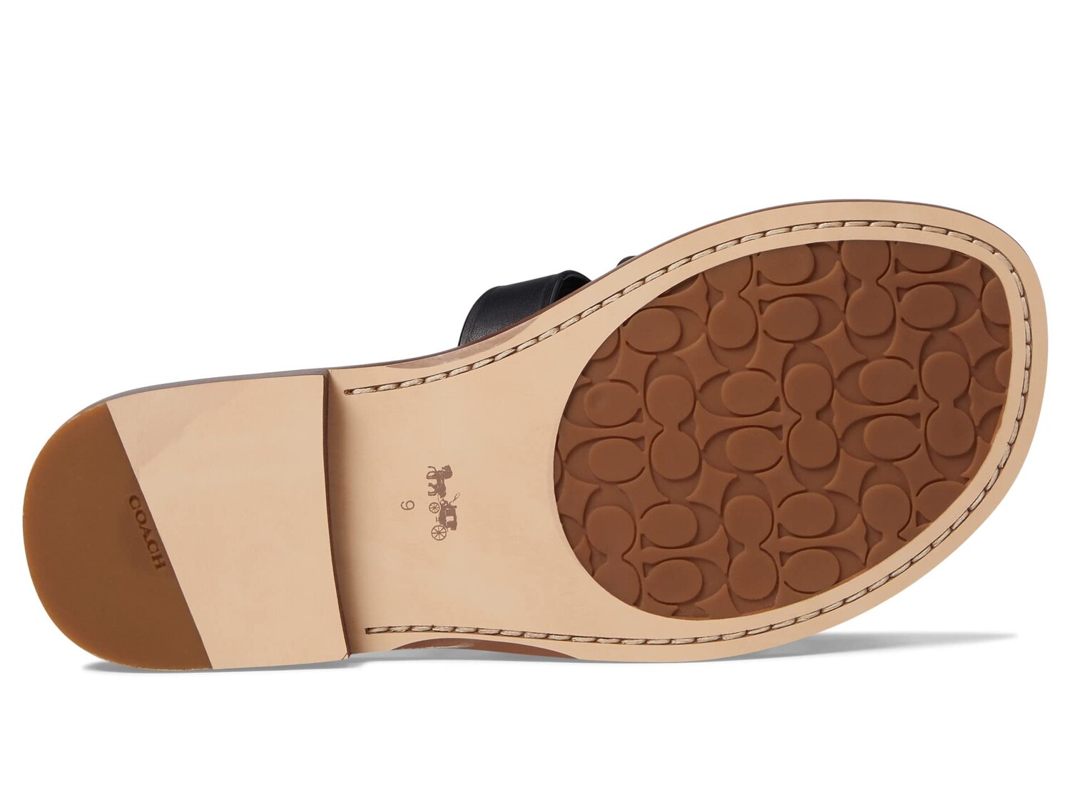 

Сандалии COACH Issa Leather Sandal, черный
