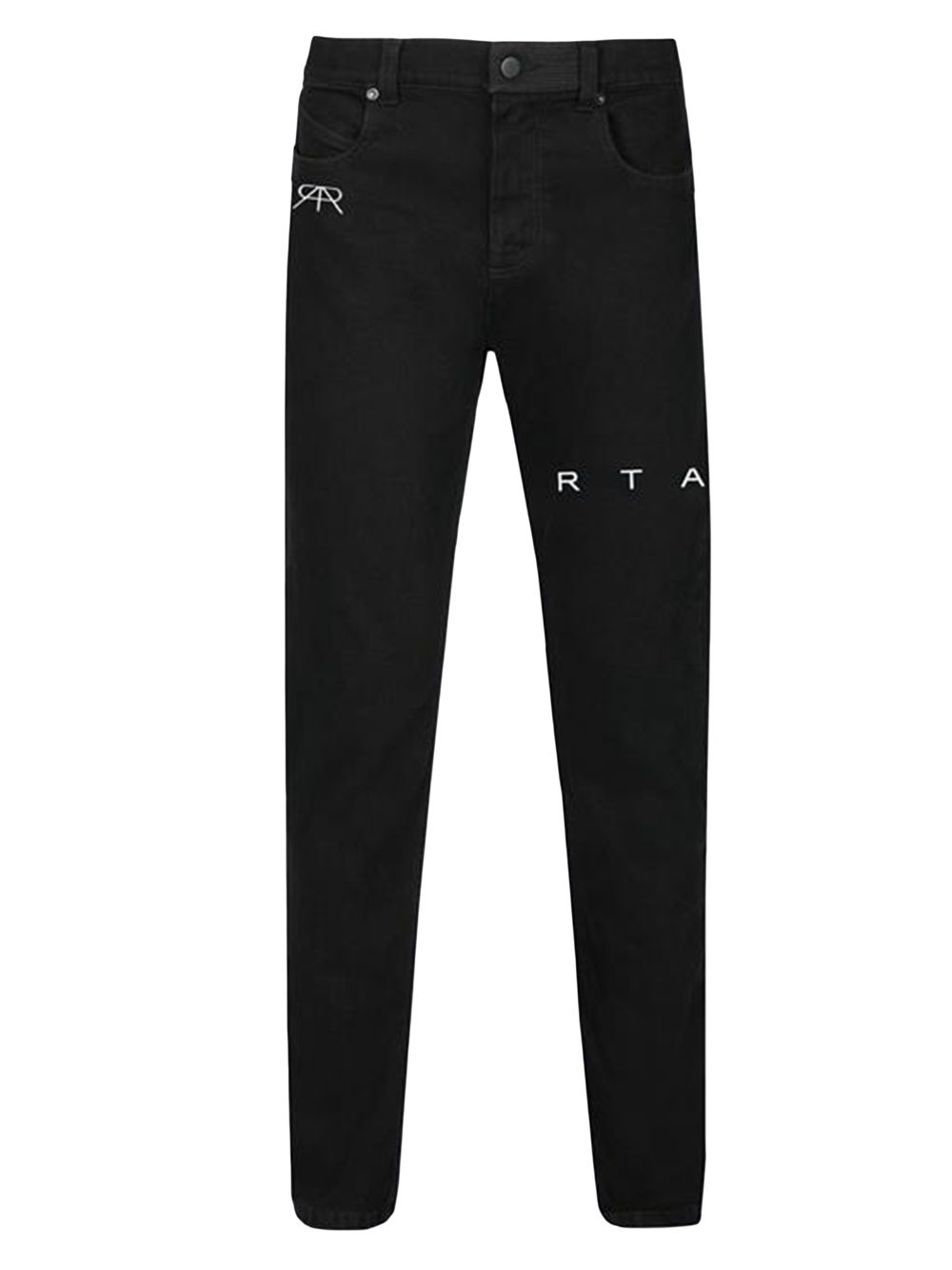 Узкие джинсы с логотипом RTA, черный