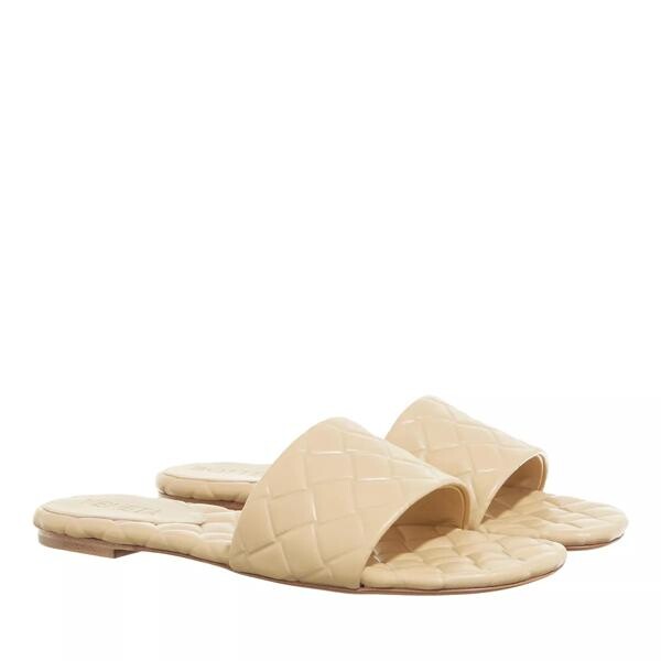 

Туфли flat sandal leather cane Bottega Veneta, бежевый