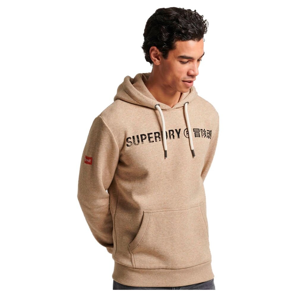 Худи Superdry Workwear Logo Vintage, бежевый