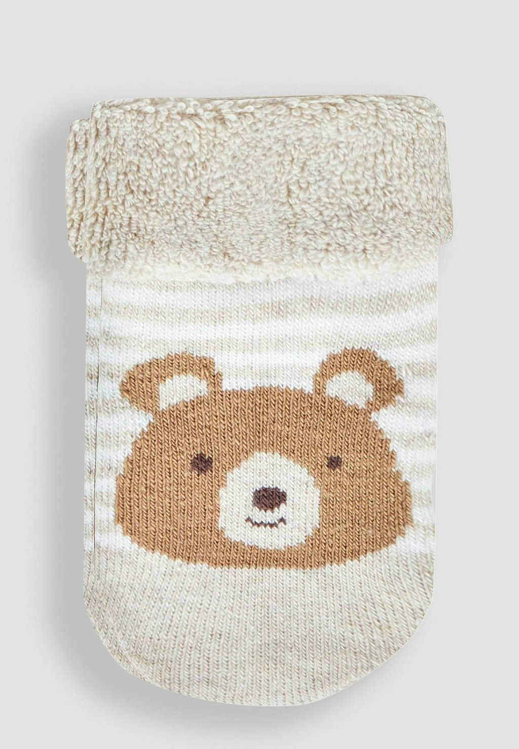 

Носки 2-PACK STRIPE ELEPHANT JoJo Maman Bébé, бежевый