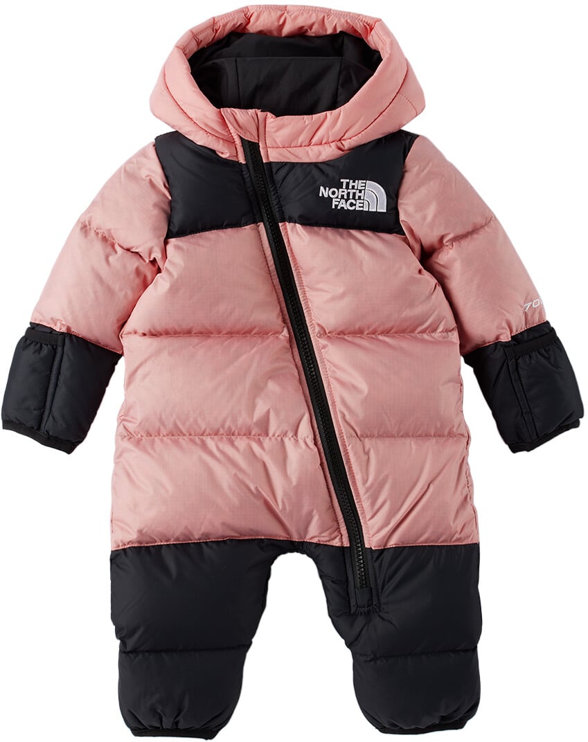 

Зимний пуховый комбинезон Baby Pink & Black 1996 в стиле ретро Nuptse The North Face Kids