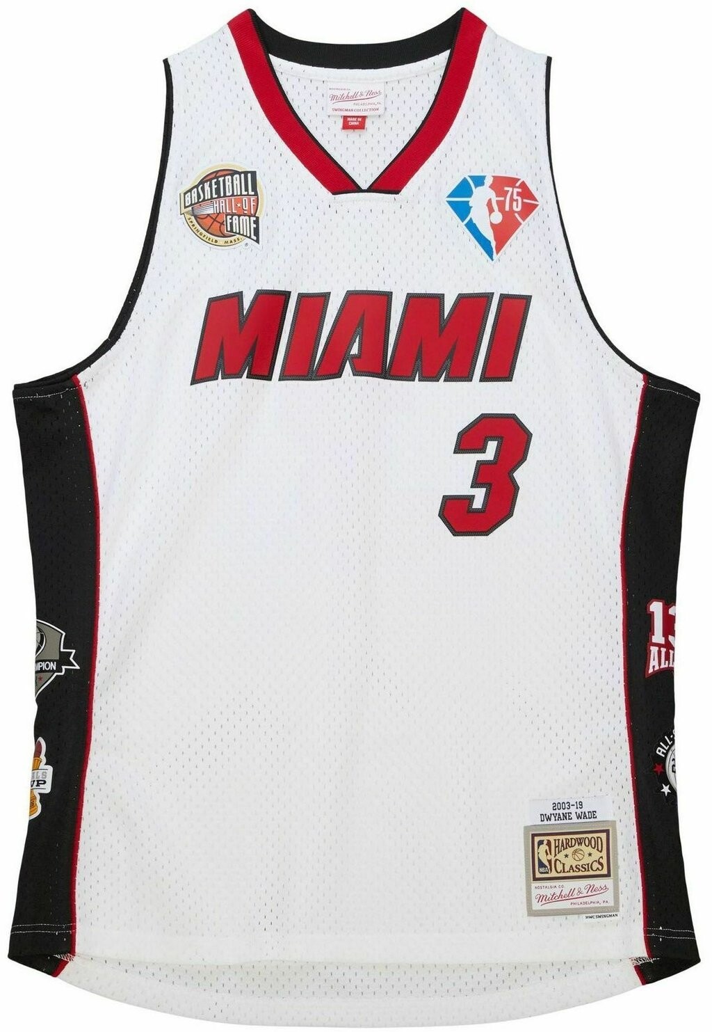 

Топ DWYANE WADE MIAMI HEAT HOF SWINGMAN Mitchell & Ness, белый