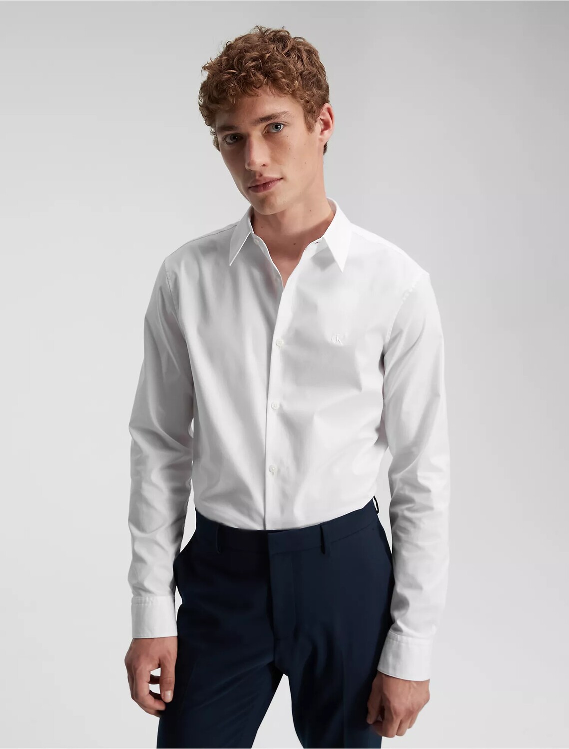 

Рубашка Calvin Klein Slim Stretch, белый