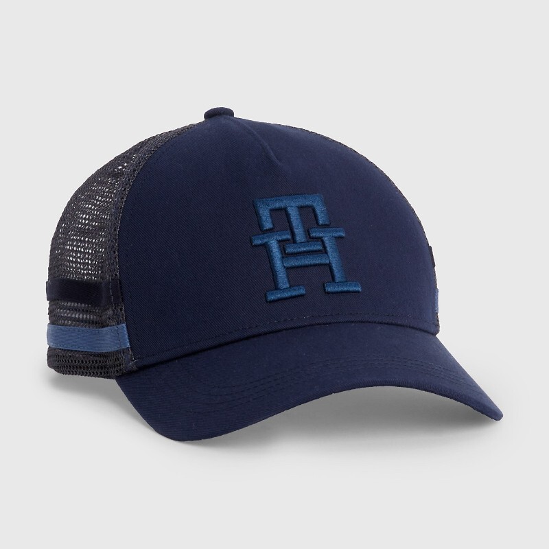

Бейсболка Tommy Hilfiger Monogram Stripe Trucker, темно-синий