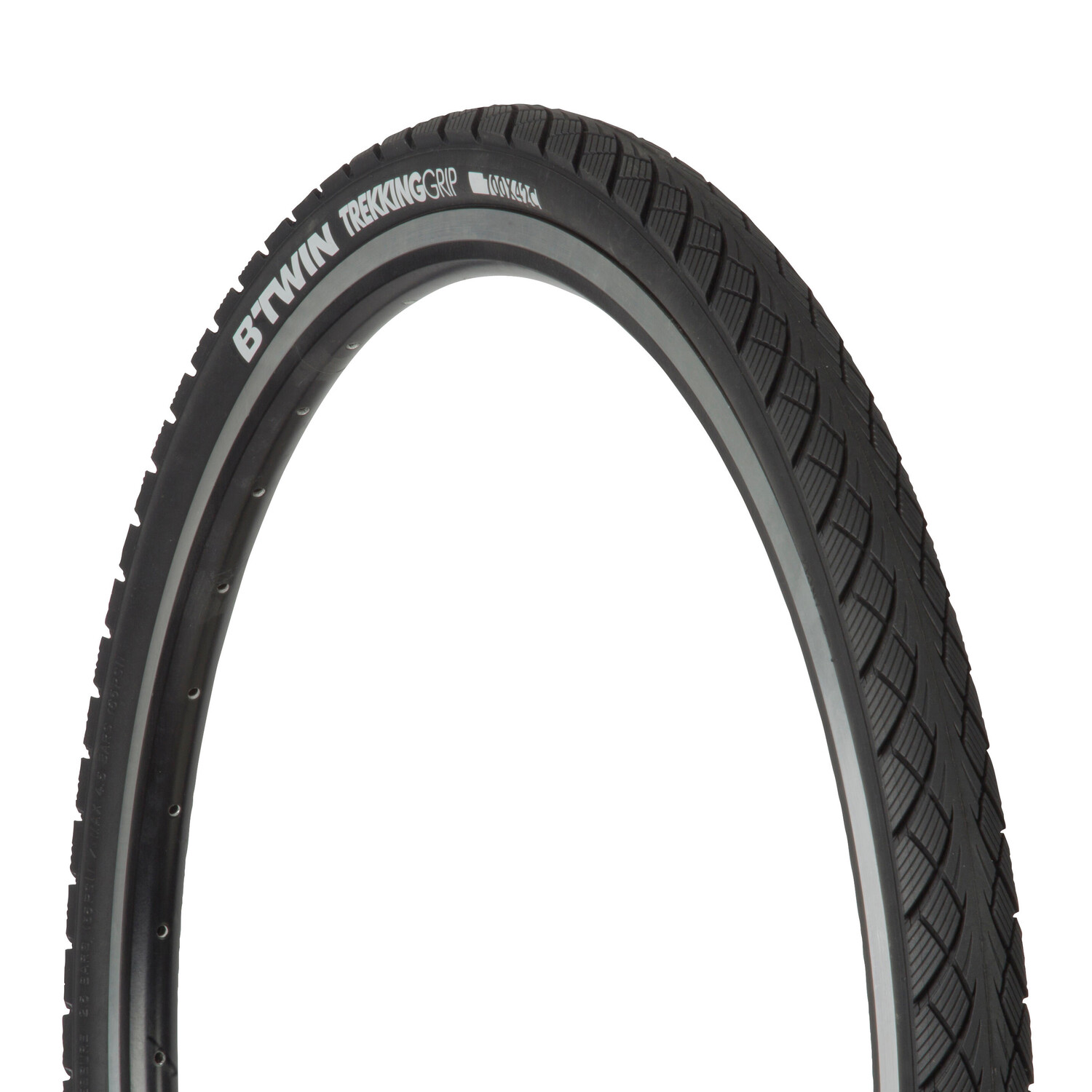 

Шина для велосипеда 700x42 TREKKING 1 GRIP Btwin