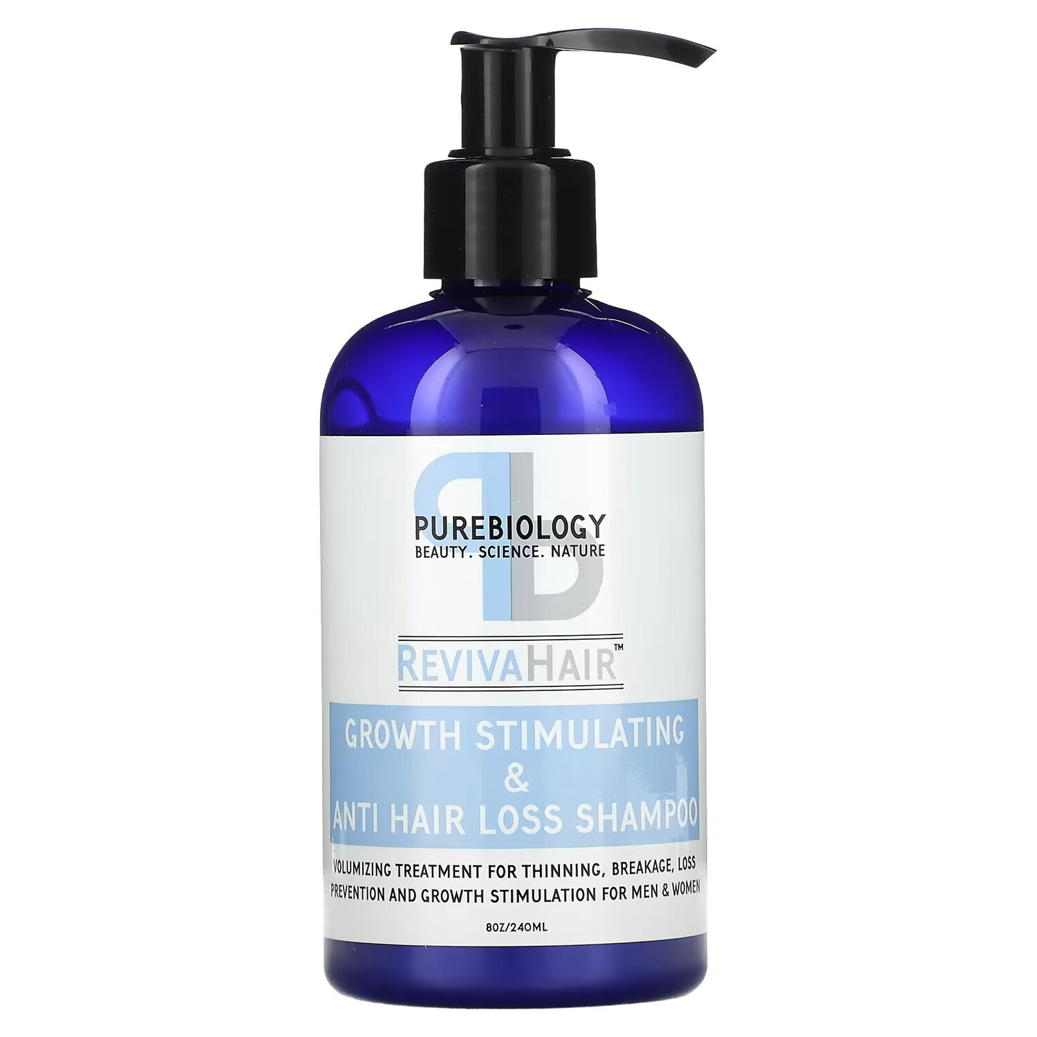 

Pure Biology Шампунь против выпадения и стимуляции роста волос RevivaHair, 240 мл
