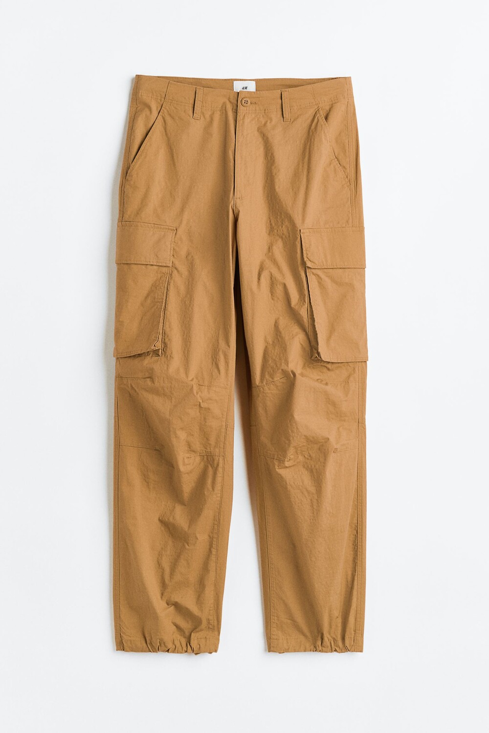 

Брюки H&M Relaxed Fit Cargo, бежевый