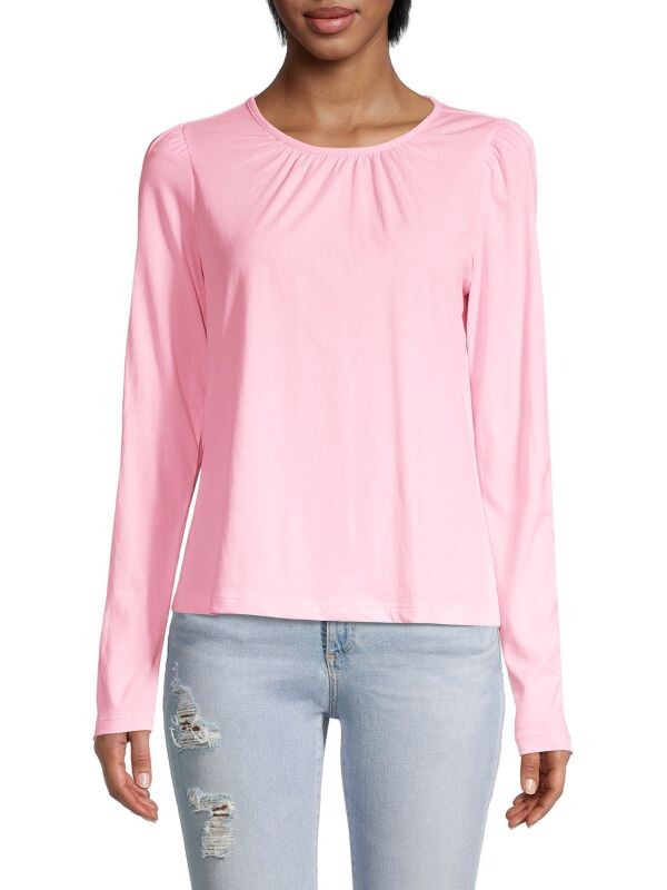 

Футболка Derek Lam 10 с пышными рукавами, crosby pink