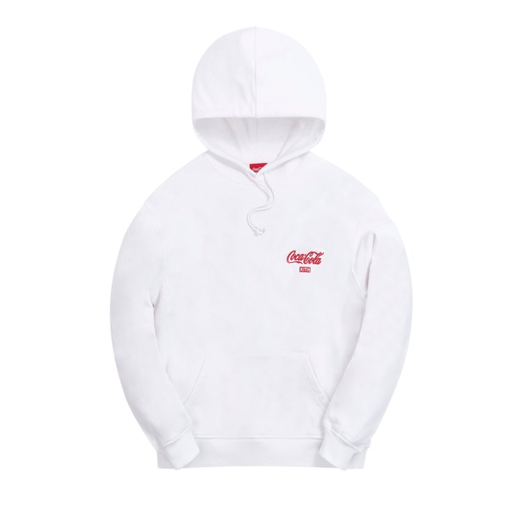 Худи Kith x Coca-Cola Ribbon Logo Hoodie 'White', белый - фото