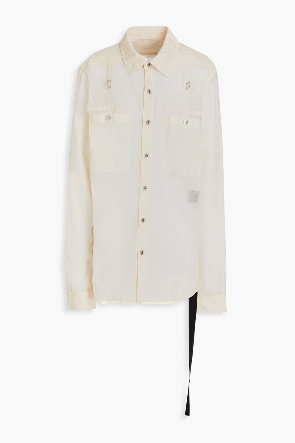

Рубашка из ракушки Drkshdw By Rick Owens, экрю